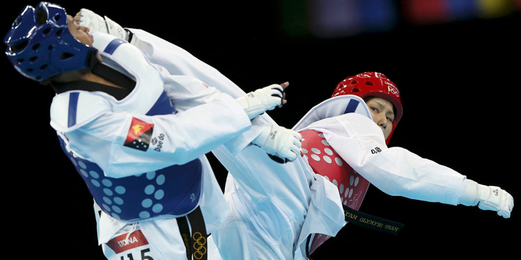 Combat de taekwondo olímpic