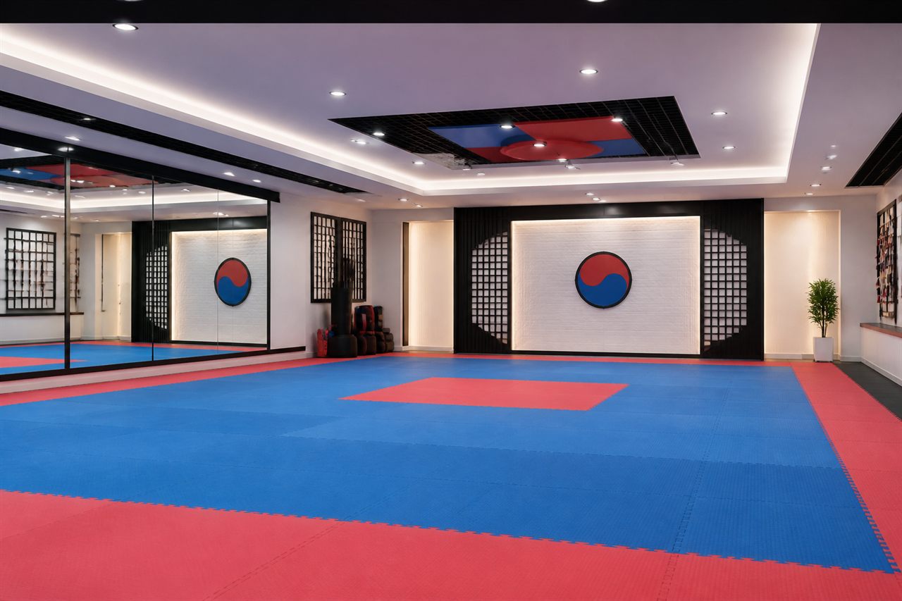 Interior del dojo Warriors